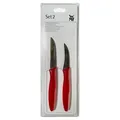 Produktbild: WMF Gemüsemesser-Set Schälmesser Spezialklingenstahl 2-Teilig rot NEU OVP