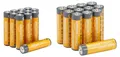 Produktbild: Amazon Basics Hochleistungs-Alkali-Batterien, AA und AAA, Vorteilspack, 12 AA-Batterien und 12 AAA-Batterien, 1,5 V, 10 Jahre lagerfähig, 24 Stück