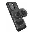 Produktbild: Morpheus Qlip Neo Case kompatibel mit iPhone 13 PRO - Hülle & abnehmbarem M4 M4s Mount Adapter Kameraschutz Schwarz