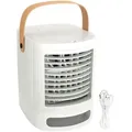 Produktbild: Coolserie Mini Luftkühler Befeuchter Reiniger 3in1 mit LED Farbwechsel - Weiß