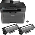 Produktbild: Brother Multifunktionsgerät MFC L2827DWXL, ADF, Kopierer, Laserfax, Scanner, Laserdrucker