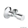 Produktbild: GROHE Eckventil 1/2x1/2'' Metallgriff selbstd. Anschlussgew., chrom 22043000