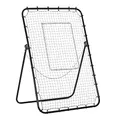 Produktbild: HOMCOM Fußball Rebounder, Klappbarer Fußballtor, Kickback Rückprallwand mit 4 Verstellbaren Stufen, Metallrahmen für Kinder, Erwachsene 123 x 73 x 178,5 cm, Schwarz