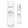 Produktbild: Goldwell Dualsenses Just Smooth 6-Effekte Serum 100ml+ Shampoo 250ml = 350ml SET