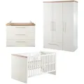 Produktbild: Roba Babyzimmer-Set, Weiß, Holzwerkstoff, 76x81x144 cm, Hergestellt in Europa, Babymöbel, Babyzimmer-Sets