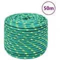 Produktbild: vidaXL Bootsseil Grün 14 mm 50 m Polypropylen