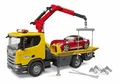 Produktbild: Scania Super 560R Abschlepp-LKW mit Light + Sound Modul und BRUDER Roadster