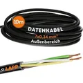 Produktbild: 10 Meter Lapp 1030242 LiYY PVC- Steuerleitung 7x0,34 mm2 schwarz I LED Kabel 7 adrig I Datenleitung I Signalleitung I lötbares Kabel