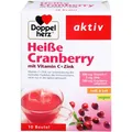 Produktbild: DOPPELHERZ heiße Cranberry m.Vit.C+Zink Granulat 10 St PZN09077547