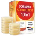 Produktbild: Luftasan Schimmeltest mit 10 Nährböden, Schimmel Schnelltest zur Ermittlung von Schimmelsporen in der Luft