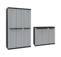 Produktbild: Kreher Mehrzweckschrank Dreitüriger Kunststoffschrank 'C-Twist' (Modell wählbar)