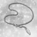 Produktbild: Fußkette für Damen Flügel silber 925er Silber Schmuck 26cm allergenfrei SDF003
