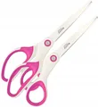 Produktbild: Schere 20.5cm Weiß-rosa Titanbeschichtet 2 Stk. Wow Premium