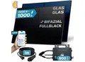 Produktbild: SUNNIVA® 1000W Balkonkraftwerk BIFAZIAL FULLBLACK komplett Steckdose ASTRO-E 800 Watt Wechselrichter, Solaranlage Komplettset, 2x 500W N-Type Glas Bifacial Solarmodule, 5m Kabel, 4x 1m Solarkabel