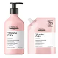 Produktbild: Loreal Expert Vitamino Color Shampoo  500ml + 500ml Nachfüllpack