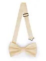 Produktbild: Ladeheid Elegante Herren Fliege - Hochwertig, Matt, Verstellbar, Perfekt für Hochzeit, Party, Büro. Ideal für Männer, Frauen, Teenager BMM (12cm x 6cm, Beige)
