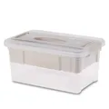 Produktbild: Aufbewahrungs Box m. Griff - 29 x 19 cm - Nähkästchen Basteln Büro Bad Organizer