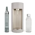 Produktbild: Mysoda: Glassy Wassersprudler aus Holzkomposit und Aluminium mit CO2-Zylinder und 1L Glasflasche - Clay