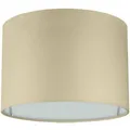 Produktbild: Wogati® Premium Lampenschirm E14/E27 Baumwolle | Beige, Ø20cm Höhe 16,2cm | Für Stehlampe, Hängelampe Und Tischlampe