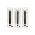 Produktbild: Legami - Gelschreibermine radierbar, Set 9 Stück, Höhe 13 cm, Thermosensible Tinte, Schwarz, Spitze 0,7 mm (3er Set Schwarz)