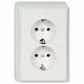 Produktbild: ELSO Steckdose 515514 2fach 16A RENOVIERUNG reinweiß