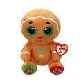 Produktbild: Ty Beanie Boos – Nutmeg der Lebkuchenmann mit großen und glitzernden grünen Augen, das Plüschtier mit großen glitzernden Augen – besondere Weihnachten – 15 cm – T37353