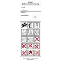 Produktbild: Böttcher-AG Grundplaketten Leiter-Gebrauch, Rolle, 50 x 150mm, für 15mm Prüfplaketten, 500 Stück