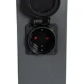 Produktbild: Qazqa Modern außen Pollerleuchte, Wegeleuchte, Pollerlampe für den Garten - Malios - Schwarz, max. 60W, Geeignet für LED, 80cm, IP44 - Schwarz