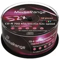 Produktbild: MediaRange MR208 CD-Rohling CD-R 700 MB 52x 50 Stück(e)