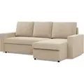 Produktbild: Universell Ecksofa mit Schlaffunktion NEO, Schlaffläche 200x140cm, Cord Beige - Creme