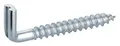 Produktbild: haggiy Schraubhaken gerade mit Schlitz | 25 Stück | Hakenschraube galvanisch verzinkt | Wandhaken | Drehhaken | Hohe Tragkraft | 5,8 x 50 mm