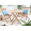 Produktbild: Massiver Gartentisch EMPIRE TEAK 90cm Teakholz rund klappbar - Naturbelassen