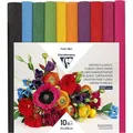Produktbild: Clairefontaine Krepppapier 995001C farbig sortiert, 25 x 100cm, 160 g/m², 10 Rollen