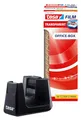 Produktbild: tesa Easy Cut Smart + 8 Rollen tesafilm transparent 33m:19mm - Robuster Abroller mit Anti-Rutsch Funktion in schwarz und transparentem Klebefilm
