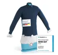 Produktbild: CLEANmaxx Bügelsystem Hemden- und Blusenbügler 1800W blau, 1800 W, Bügelstation Hemd & Blusenbügler schnell trocken & gebügelt