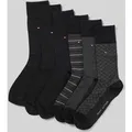Produktbild: Tommy Hilfiger Socken aus Baumwoll-Mix im 6er-Pack in Black, Größe 39-42
