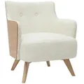 Produktbild: Miliboo Sessel, Weiß, Textil, 76x79x66 cm, Wohnzimmer, Sessel, Polstersessel