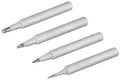 Produktbild: Goobay 51073 Lötspitze Set für Lötstation EP5 & EP6 / Lötkolben Spitzen 4er Set / Ersatz Lötspitzen Soldering Tips zum Löten / Soldering Station Zubehör / 4 Stück