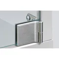 Produktbild: HETTICH Glastürscharnier ET 5150 Set, Glas bis 6,3 mm; 40x30 mm, Zink vern. matt