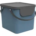 Produktbild: Rotho Mülleimer Albula 1034406161, Horizon Blue, aus Kunststoff, geruchssicher, 40 Liter, 3 Stück