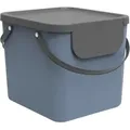 Produktbild: Qfplus - Rotho Albula - System de Abfall de Trennung de 40 l Küchenabfall, BPA-freier Kunststoff (pp), Blau/Anthrazitgrau, 40 l (40,0 x 35,8 x 34,0