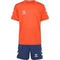 Produktbild: hummel MLLOGO Trainingsanzug Kinder in nasturtium-dark denim, Größe 140 HW 2025