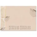 Produktbild: SIGEL Schreibtischunterlage Natural Leaves 2026/2027 creme Papier 59,5 x...