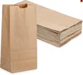 Produktbild: 50x braune Beutel 265 x 170 mm Kraftpapiertüten Geschenktüten Kraftpapier als D