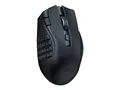 Produktbild: Razer Naga V2 HyperSpeed - Maus - ergonomisch - Für Rechtshänder - optisch - 21 Tasten - kabellos - Bluetooth, 2.4 GHz - kabelloser Empfänger (USB)