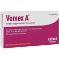 Produktbild: VOMEX A Kinder-Suppositorien 70 mg forte 10 St. PZN 01493022