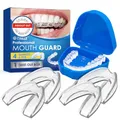 Produktbild: 4 Stück Zahnschiene für nächtliche Zähneknirschen,2 Größen Aufbissschiene für stoppt Bruxismus,Knirscherschiene Für Nacht,Gegen Bruxismus,Knirscherschiene Für Nacht,Verbessert den Schlaf
