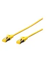 Produktbild: DIGITUS Professional patch cable - 25 cm - yellow - Gelb - 0.25 meter