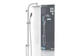 Produktbild: Eisl Duschsystem STILOVAL, Höhe 101 cm, Regendusche ohne Armatur, Duschsystem mit Kopfbrause und Handbrause