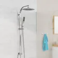 Produktbild: Duschset STILOVAL, Regendusche ohne Armatur, Duschsystem mit Kopfbrause und Handbrause, Duschbrause Chrom